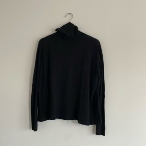 Everlane Merino Wool Square Turtleneck, Size L, Black, Gently Used Condition